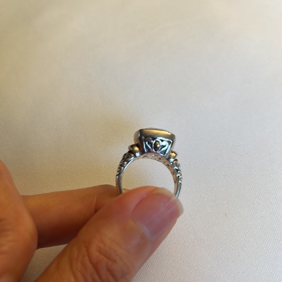 Jai by John Hardy White Topaz Sterling Silver With 14k Size 7 - Picture 5 of 5